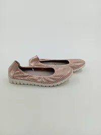 Tamaris Ballerinas Damen Gr. 36 Rosa Komfortabel Perforiert Slip-On 2