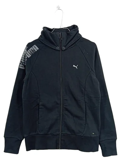 PUMA Damen Trainingsjacke Sweatjacke Gr. 40/L Schwarz Sportjacke