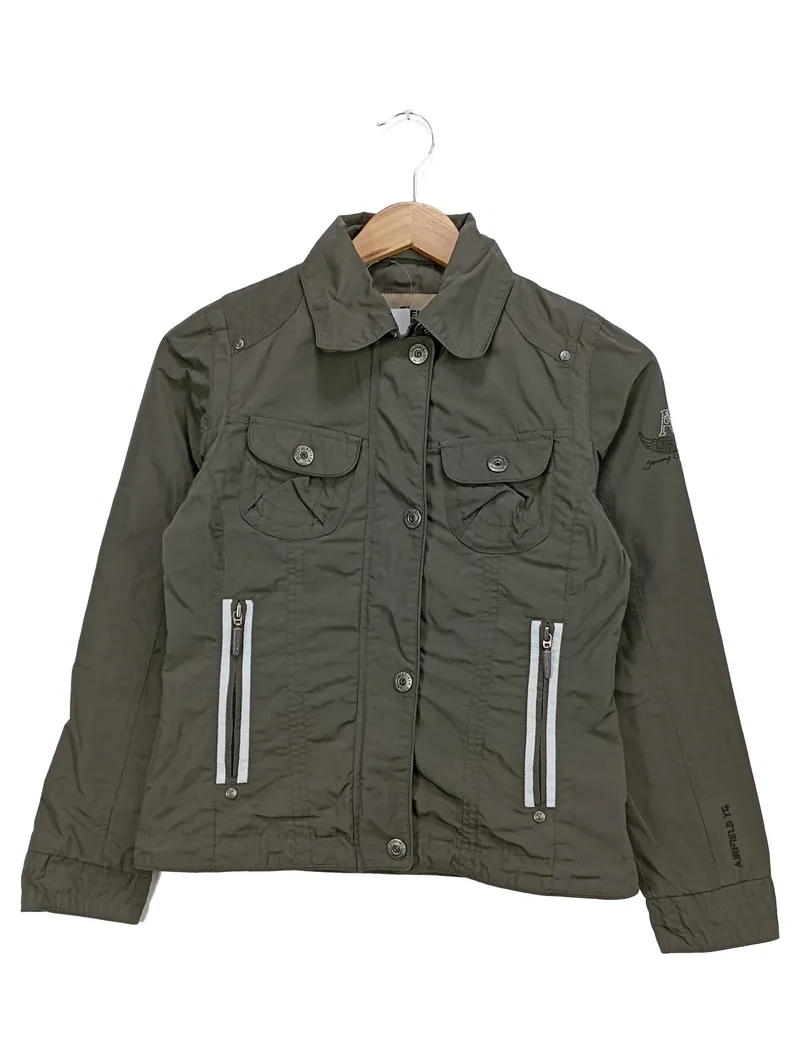 AIRFIELD Kinder Leichte Jacke Gr. 146 Braun Casual Übergangsjacke 1