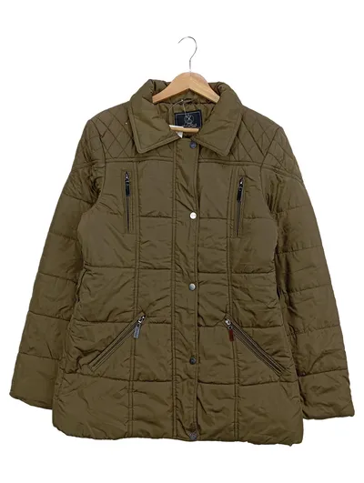 RINO & PELLE Damen Steppjacke Gr. 36/S Braun Casual Übergangsjacke