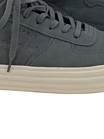 Esprit Sneaker High Damen Gr. 40 Grau Schnürung Casual Freizeitschuhe