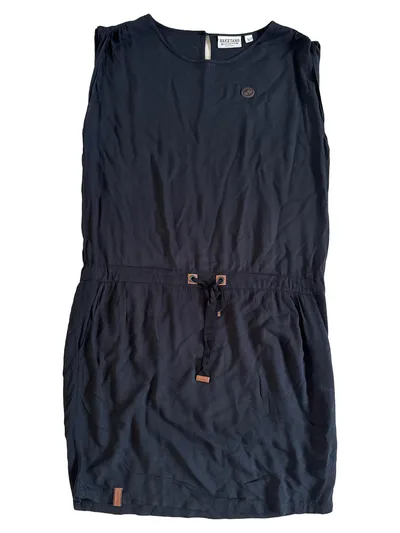 Naketano Damen Freizeitkleid Gr. 40/L Schwarz Casual Viskose