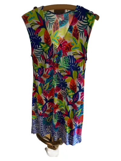 ANTIGEL Damen Sommerkleid Gr. 38;M Mehrfarbig Florales Muster Casual