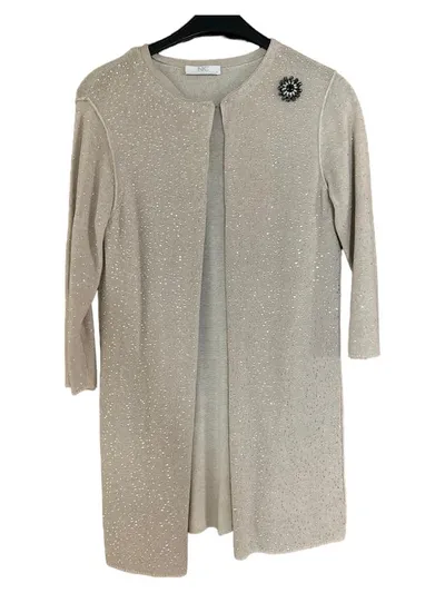 Nice Connection Damen Strickjacke Cardigan Gr. 38/M Beige Elegant