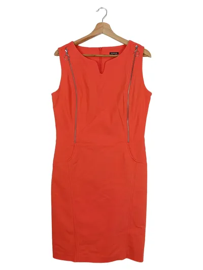 CAROLINE BISS Businesskleid Damen Rot Gr. 40 L Elegant Ärmellos Etuikleid