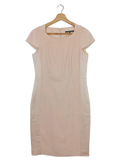 LUISA CERANO Etuikleid Damen Gr. 40/L Beige Elegant Business Kleid