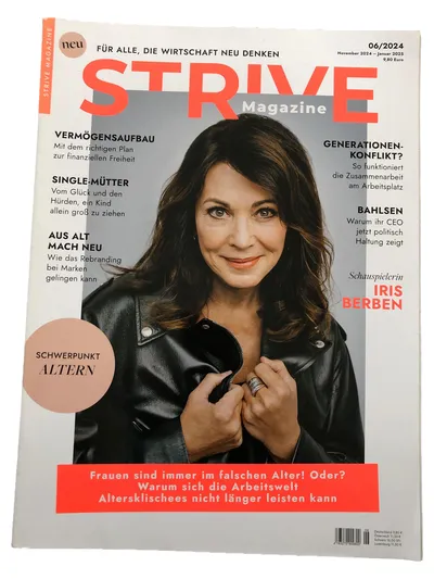 STRIVE Magazine 06/2024 Iris Berben Wirtschaft Frauen Business Karriere