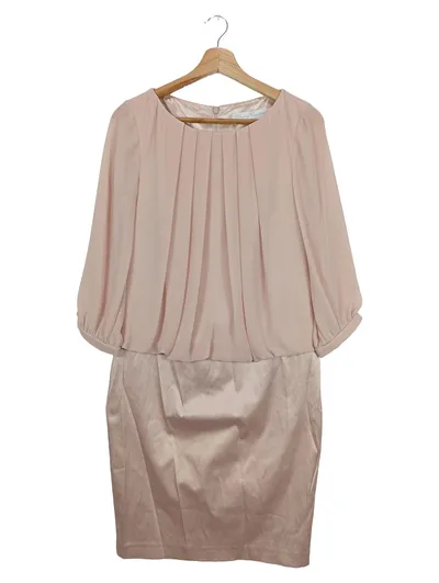 YOUNG COUTURE BY BARBARA SCHWARZER Etuikleid Damen Gr. 36/S Beige Elegant