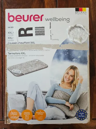 Beurer Heizkissen XXL HK 123 Beige Wärmekissen 56x29cm waschbar