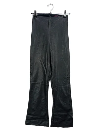 COMMANDO Damen Lederhose Gr. S 36 Schwarz Elegant Faux Leder Optik