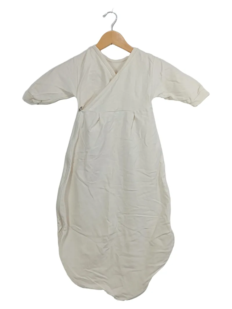 ALVI Baby Schlafsack Gr. 80 Beige 100% Baumwolle Wickeldesign 1