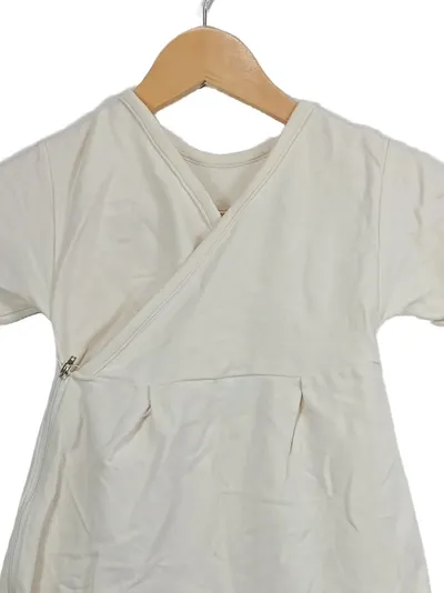 ALVI Baby Schlafsack Gr. 80 Beige 100% Baumwolle Wickeldesign