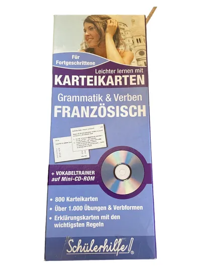 Schülerhilfe Lernbox Französisch Karteikarten Grammatik Verben Fortgeschrittene