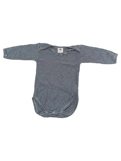 COCONETTE Baby Body Gr. 50/56 Blau Gestreift Langarm Baumwolle Kinder