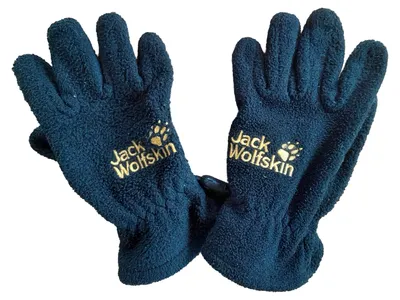 Jack Wolfskin Kinder Handschuhe Schwarz Polyester Outdoor Größe 116 cm