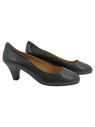 Belmondo Damen Pumps Leder Schwarz Größe 38 Klassisch Elegant Business