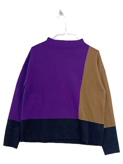 someday. Damen Pullover Gr. 38 M Mehrfarbig Colorblock Strick Modern Wollanteil
