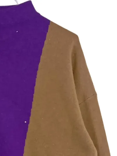 someday. Damen Pullover Gr. 38 M Mehrfarbig Colorblock Strick Modern Wollanteil