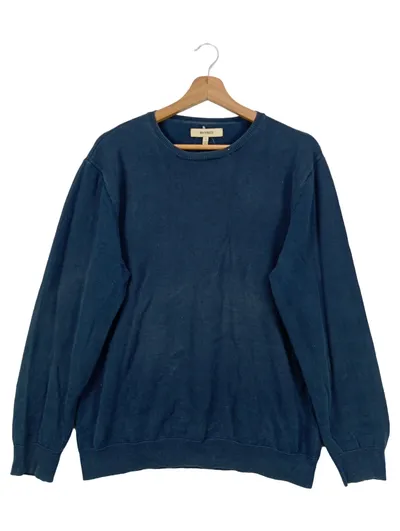 WHYRED Pullover Herren Gr. 48/M Blau Casual Baumwolle Langarm