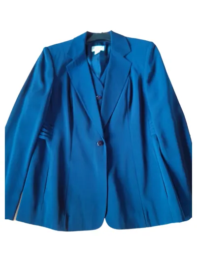 Cartoon Damen Blazer Elegant Business Blau Gr. 40