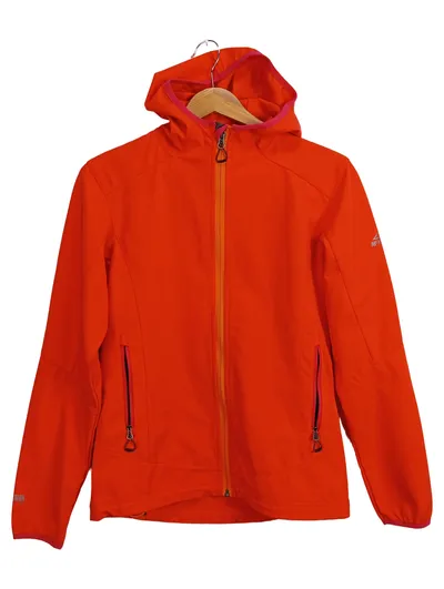 McKINLEY Softshelljacke Kinder Gr. 164 Orange Kapuze Outdoor