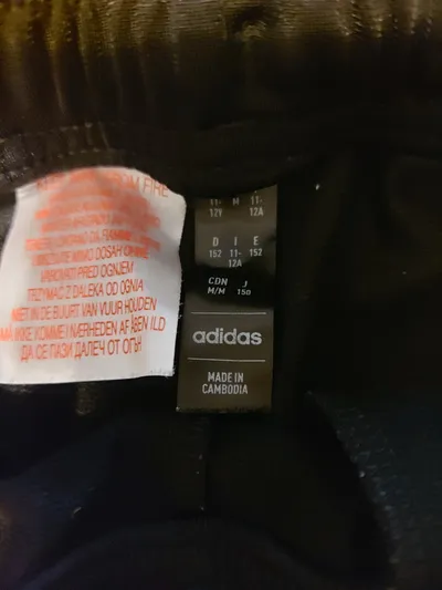 Adidas Jogginghose Kinder Gr. 152 Schwarz 3-Streifen Trainingshose
