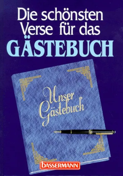 Bassermann Notizbuch Gästebuch Klassisch Blau Die schönsten Verse