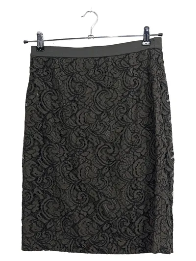 René Lezard Damen Bleistiftrock Spitze Oliv Gr. 40 Elegant