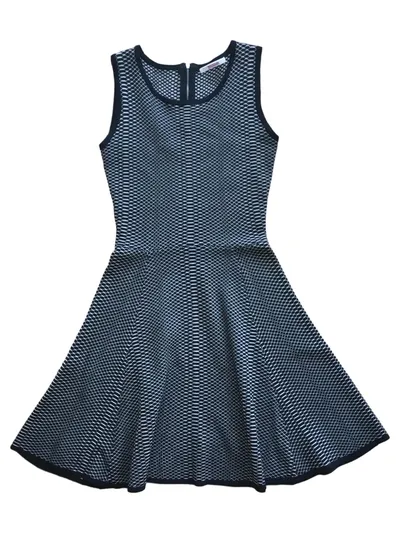 Bloom Freizeitkleid Damen Gr. 40;L Schwarz Casual Geometrisch Viskose