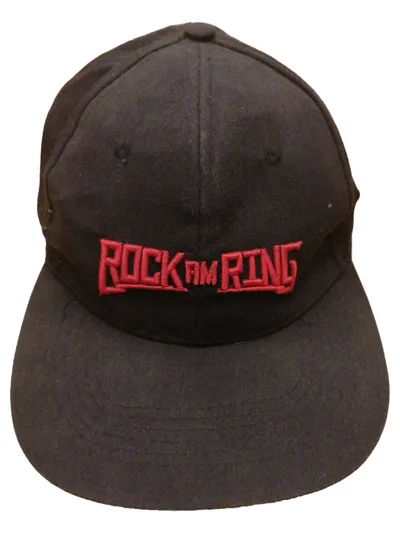 Rock am Ring Cap Kappe Schwarz Logo Stickerei UNI Herren