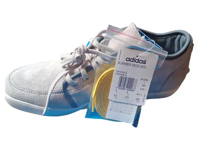 adidas Summer Deck Mid Herren Sneaker Grau Größe 43.5 Freizeitschuhe G42462