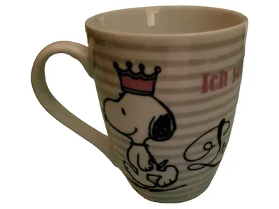 Peanuts Tasse Keramik Charmant Gestreift Mehrfarbig Hund 8 cm
