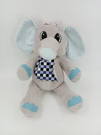 FLOS TOYS Baby Kuscheltier Elefant Grau 30cm Plüschtier Stofftier 1