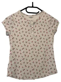 Abercrombie Kids Mädchen T-Shirt Gr. 150/152 Weiß Kirschen Casual 1