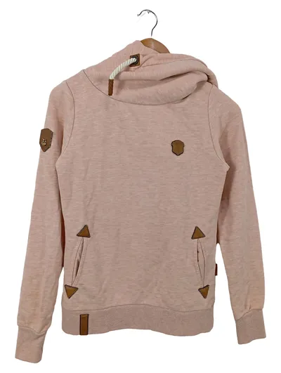 NAKETANO Kapuzenpullover Damen Gr. 36/S Rosa Hoodie Casual Urban