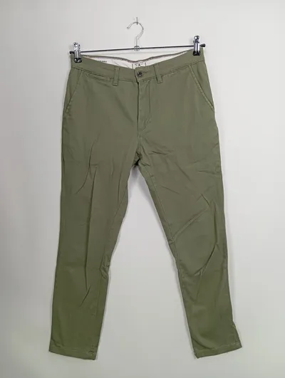 JACK & JONES Damen Stoffhose W30/38 M Grün Casual Chino Hose Baumwolle