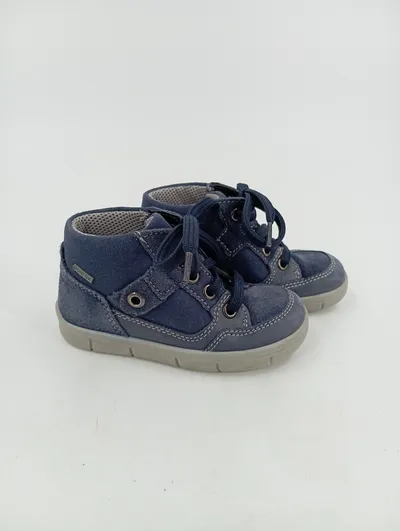 SUPERFIT Kinder Schnürschuhe Gr. 23 Blau GORE-TEX Outdoor Casual