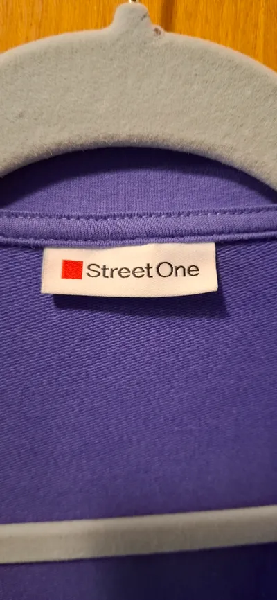 Street One Damen Blazer Gr. 42/XL Lila Baumwolle Casual Jersey