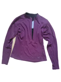 Arc'teryx Damen Sweatjacke Lila Sportlich Outdoor Gr. 36/S 1