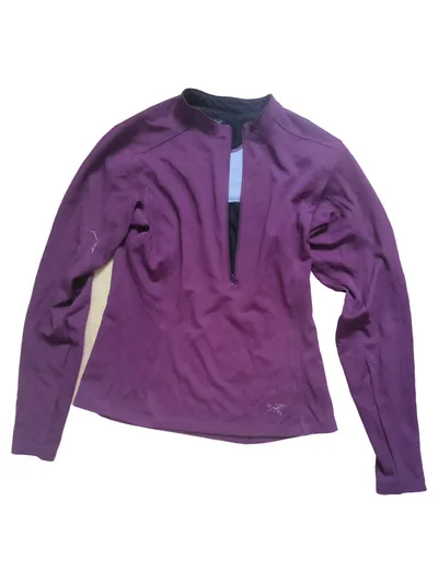 Arc'teryx Damen Sweatjacke Lila Sportlich Outdoor Gr. 36/S