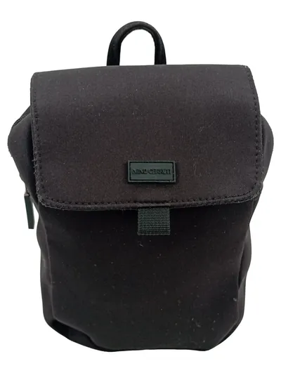 NINO CERRUTI Damen Rucksack Schwarz Casual Mini Backpack Klein