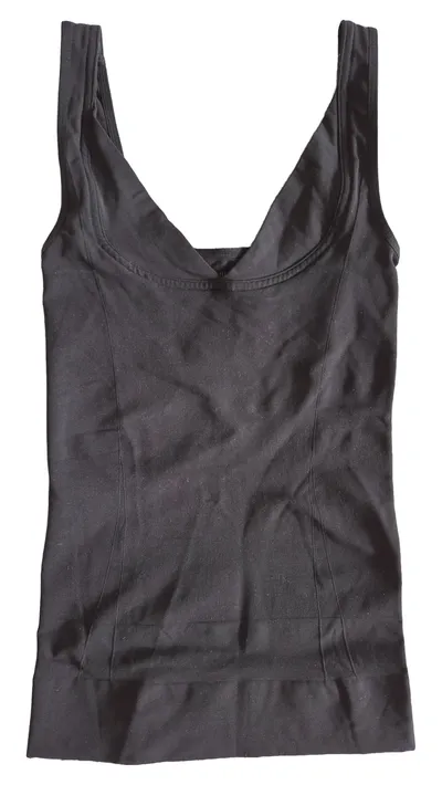 Schiesser Damen Top XL Schwarz Casual Shirt