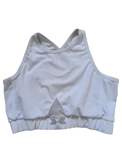 Swedish Fall Damen Sport BH Top Gr. M Weiß Sportlich