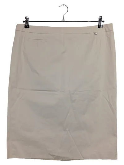 BOGNER Bleistiftrock Damen Business Baumwolle Stretch Beige Gr. 44/XXL