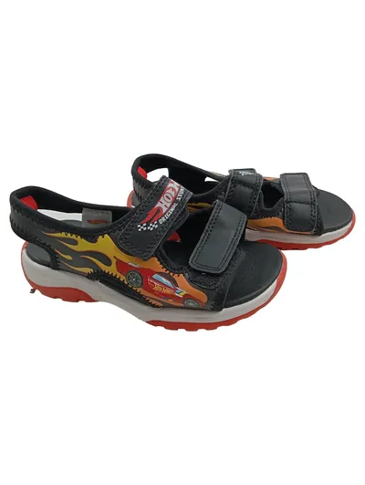 Hot Wheels Sandalen Kinder Jungen Gr. 27 Schwarz Sportlich Klettverschluss