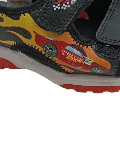 Hot Wheels Sandalen Kinder Jungen Gr. 27 Schwarz Sportlich Klettverschluss