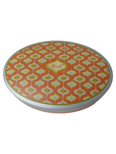 Fossil Schmuckschatulle Oval Metall Mehrfarbig 17.5 cm breit Aufbewahrungsbox