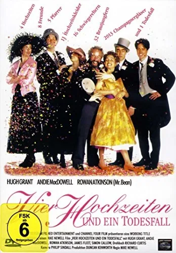 Vier Hochzeiten und ein Todesfall DVD Romcom Hugh Grant Deutsch Englisch