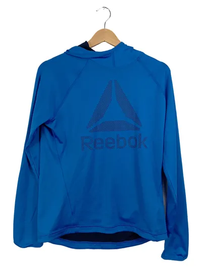 Reebok Hoodie Damen Kapuzenpullover Gr. M 38-40 Blau Sport Speedwick Logo