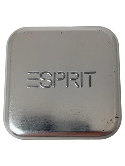 ESPRIT Schmuckschatulle Silber Minimalistisch Quadratisch Metall Box
